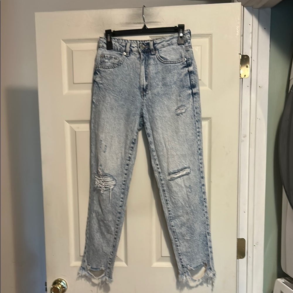 Garage Distressed Mom Jeans Size Juniors 03 26